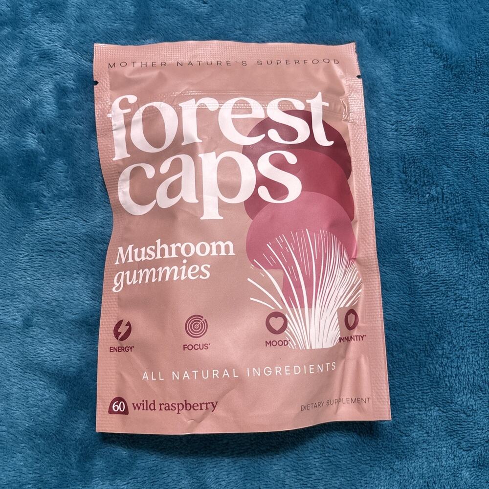 Forest Caps Mushroom Gummies – Lion’s Mane, Reishi Cordyceps – Exp 7/27